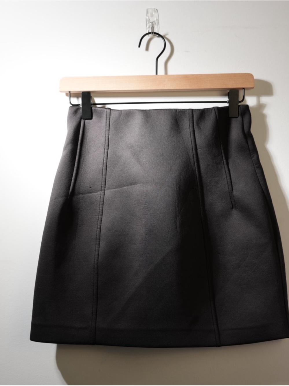 Zara Black Mini Skirt Women’s S Structured A-Line Y2K